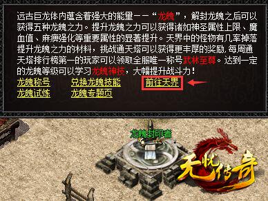 9199无忧传奇前往天界界面