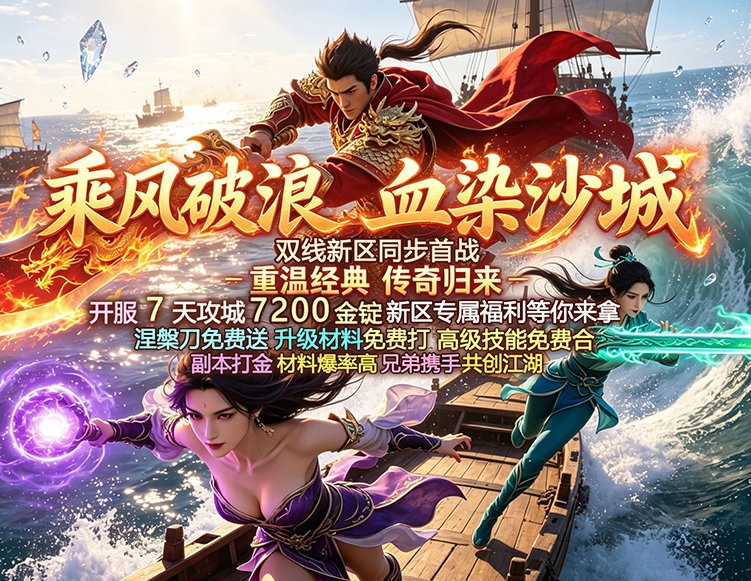 乘风聚豪杰，破浪定乾坤，无忧传奇新区今日开放